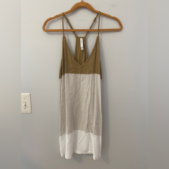 RVCA Dresses & Skirts - RVCA Striped Racerback Sleeveless Mini Dress
